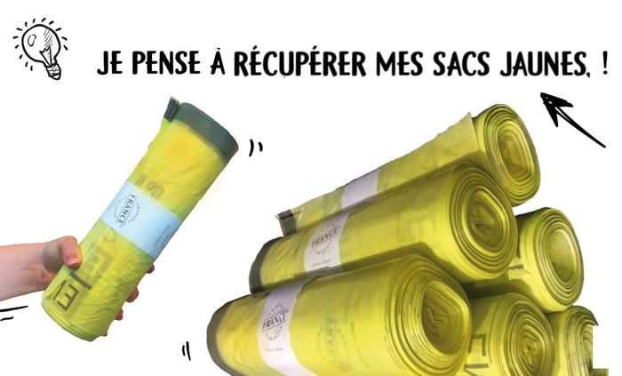 DISTRIBUTION DES SACS JAUNES